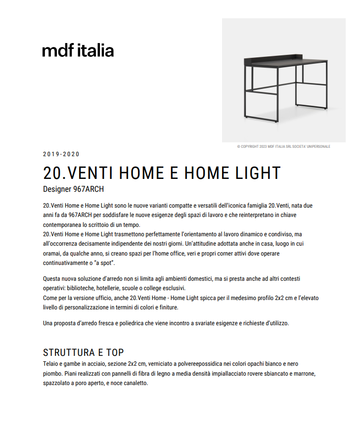 Download Technical Information 20Venti Home e Home Light IT