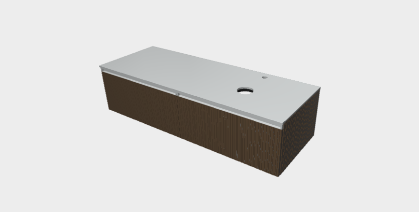 Download 3ds model StiloH Washbasin Base Units MBH5370C+PBH5370CA