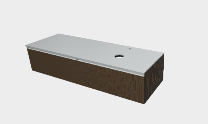 Download stp model StiloH COuntertop Washbasin Base Units MBH5380C+PBH5380CA