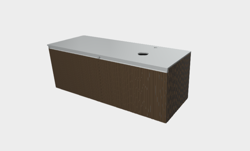 Download 3dm model StiloH Countertop Washbasin Base Units MBH5570D+PBH5570DA