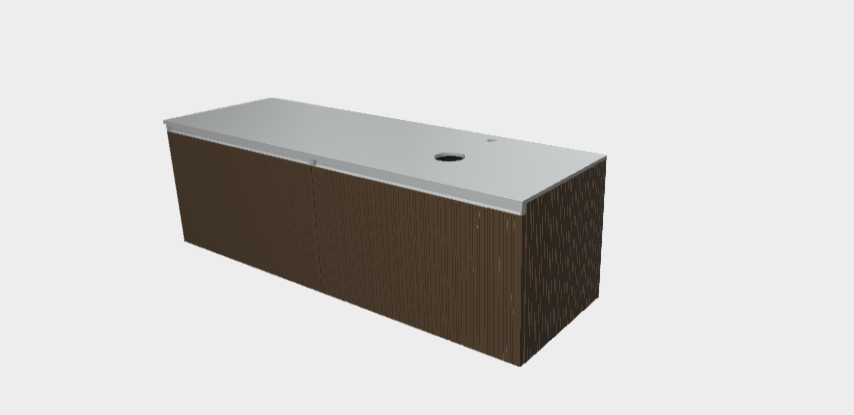 Download stp model StiloH Countertop Washbasin Base Units MBH5580D+PBH5580DA