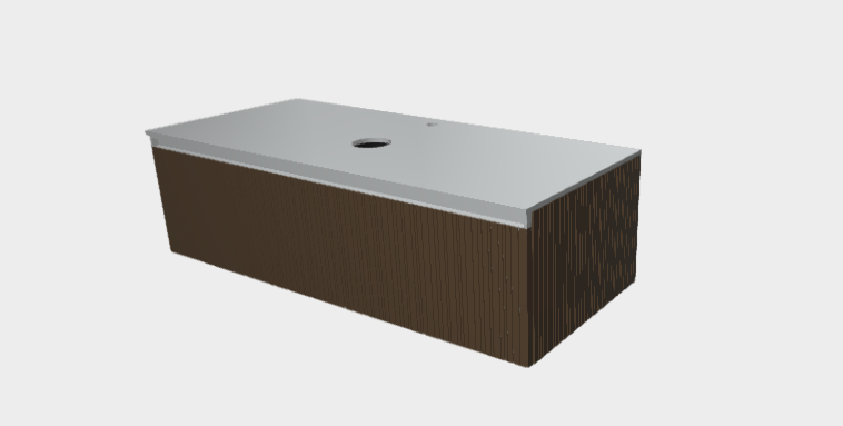 Download 3ds model StiloH Countertop Waashbasin Base Units PBH53120CA