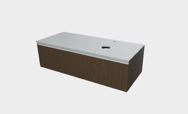 Download 3ds model StiloH Countertop Washbasin Base Units PBH53120CA DX