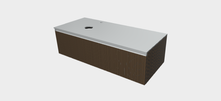 Download 3dm model StiloH Countertop Washbasin Base Units PBH53120CA SX