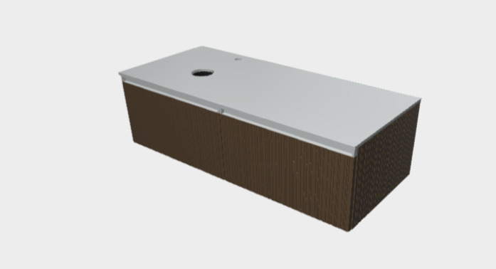 Download dwg CAD model StiloH Countertop Washbasin Base Units PBH5360CA+MBH5360C