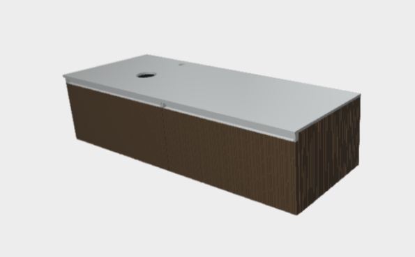 Download 3dm model StiloH Countertop Washbasin Base PBH5370CA+MBH5370C