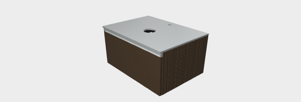 Download 3ds model StiloH Countertop Washbasin Base Units PBH5370CA