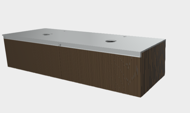 Download stp model StiloH Countertop Washbasin Base Units PBH5380CA+PBH5380CA