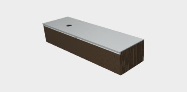 Download 3dm model Stiloh Washbasin base Units PBH5390CA+MBH5390C