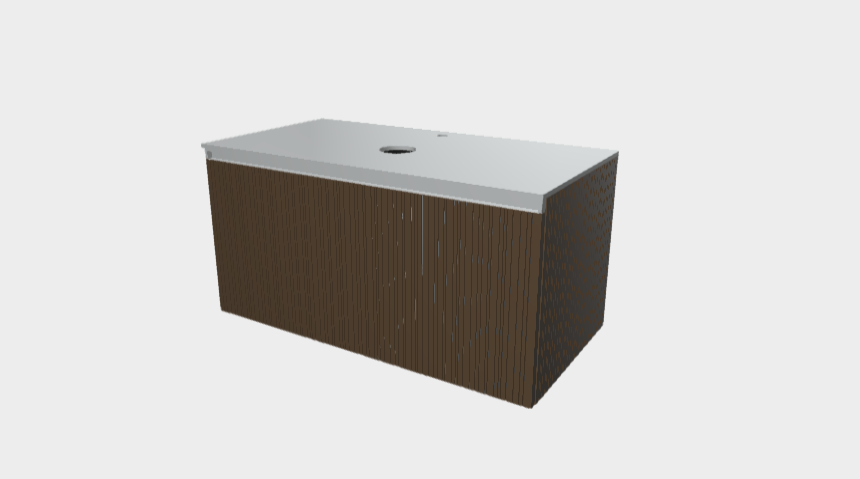 Download 3ds model StiloH Countertop Washbasin Base Units PBH55100DA