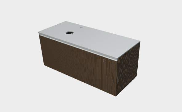 Download stp model StiloH Countertop Washbasin Base Units PBH55120DA SX