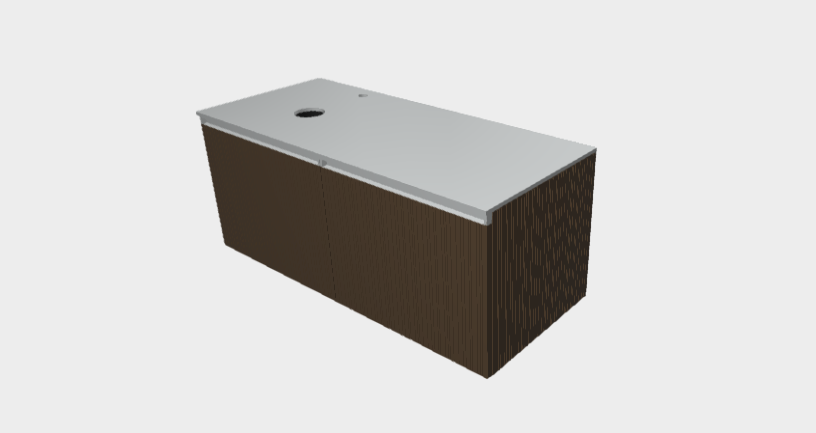 Download 3dm model StiloH Washbasin Base Units countertop PBH5560DA+MBH5560D