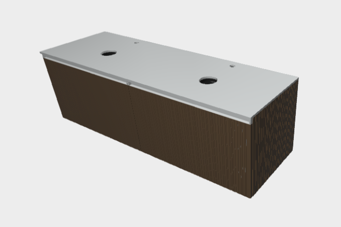 Download stp model StiloH Washbasin Base Units PBH5580DA+PBH5580DA