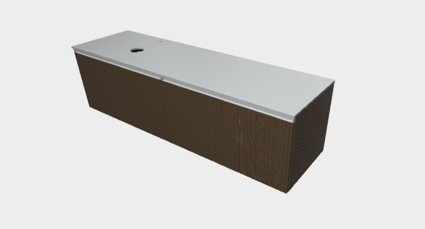 Download 3ds StiloH Countertop Washbasin Base Units PBH5590DA+MBH5590D