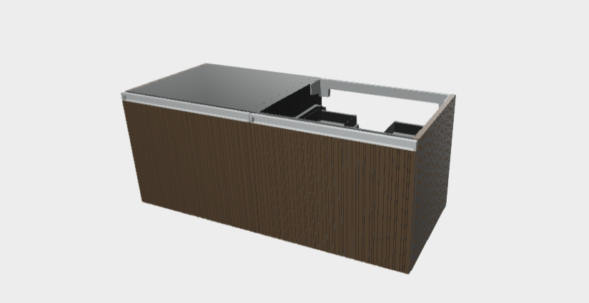 Download 3dm model StiloH Washbasin Base MBH5560D+PBH5560D