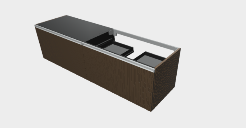 Download dwg CAD model StiloH Washbasin base MBH5590D+PBH5590D 