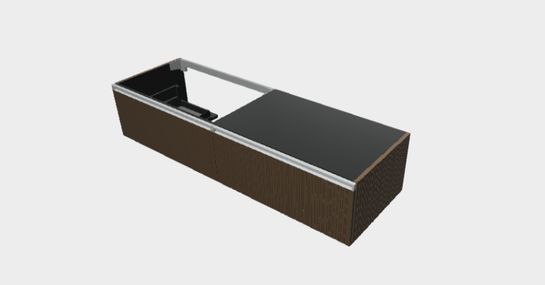 Download dwg CAD model StiloH Washbasin Base PBH5380C+MBH5380C