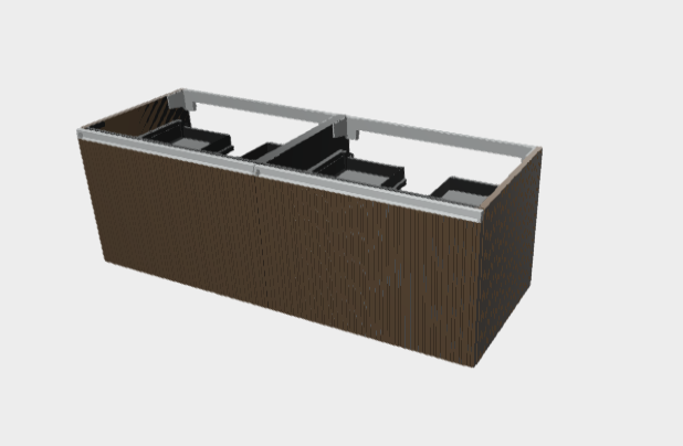 Download stp model StiloH Washbasin Base PBH5570D+PBH5570D