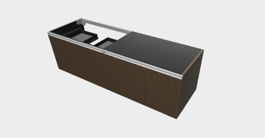 Download stp model StiloH Washbasin Base PBH5580D+MBH5580D