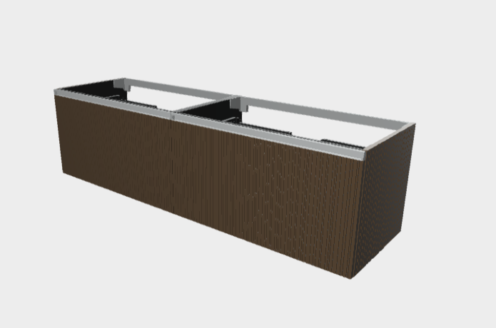 Download dwg CAD model StiloH Washbasin Base PBH5590D+PBH5590D