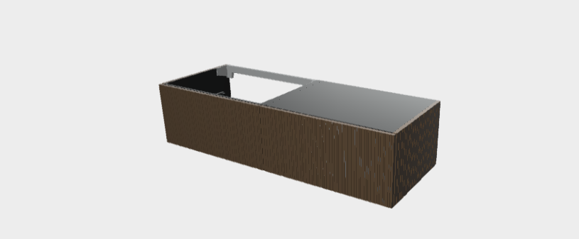 Download dwg CAD model StiloP Washbasin Base PB5370C+MB5370C