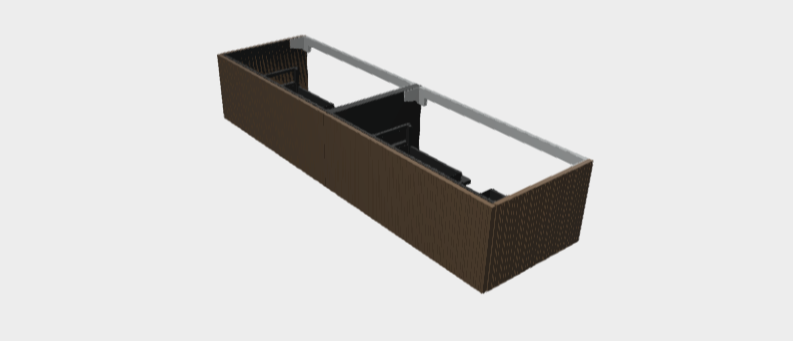 Download 3dm model StiloP Washbasin Base PB5390C+PB5390C