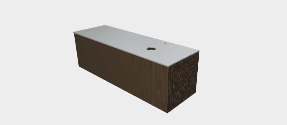 Download 3dm model Stocco StiloP Countertop Basin Base MB5580D+PB5580DA