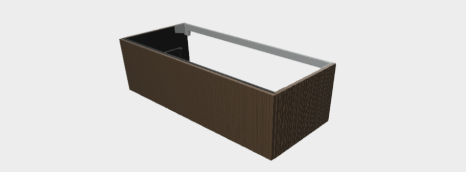 Download 3dm model StiloP Washbasin Base PB53120C