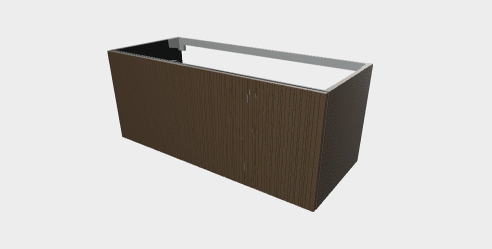 Download 3ds model StiloP Washbasin Base PB55120D DX