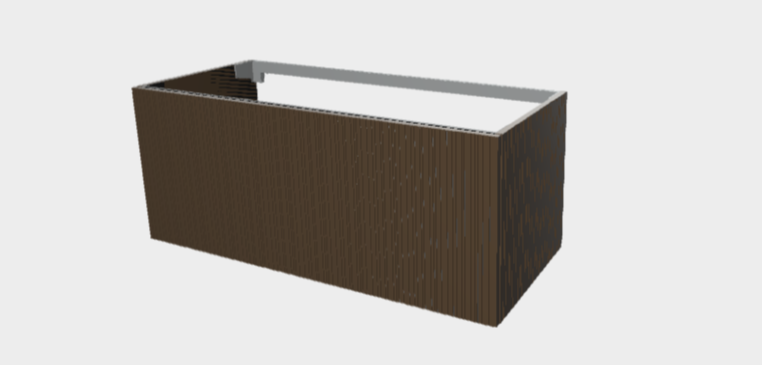 Download 3ds model StiloP Washbasin Base PB55120D SX