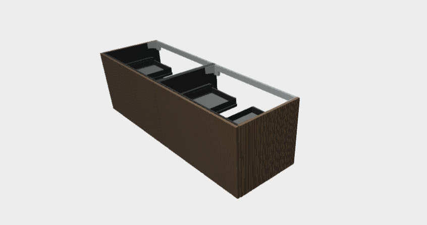 Download 3dm model StiloP Washbasin Base PB5580D+PB5580D