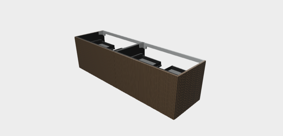 Download 3dm model StiloP Washbasin Base PB5590D+PB5590D