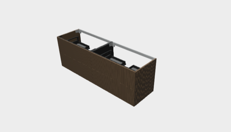 Download 3ds model StiloP Washbasin Base PB5690C+PB5690C