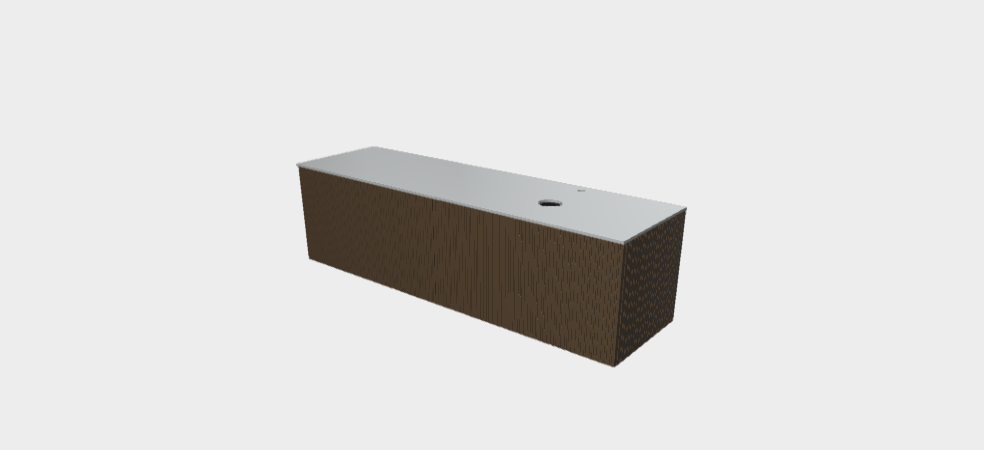 Download stp model StiloP Countertop Basin Base MB5380C+PB5380CA
