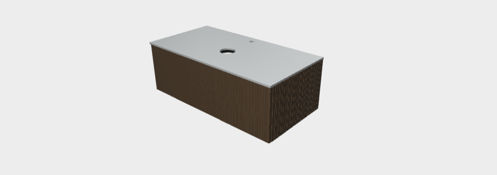 Download stp model StiloP Countertop Basin Base PB53100CA