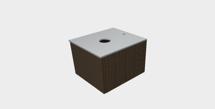 Download 3dm model StiloP COuntertop Basin base PB5345CA