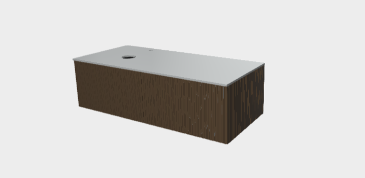 Download dwg CAD model Stocco StiloP Countertop Basin Base PB5360CA+MB5360C