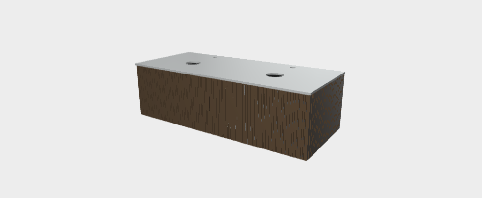 Download 3ds model Stocco StiloP Countertop Basin Base PB5360CA+PB5360CA