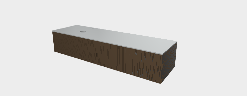 Download stp model StiloP Countertop Basin Base PB5380CA+MB5380C