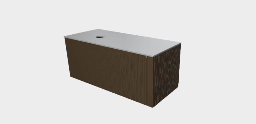 Download 3dm model StiloP Countertop Basin Base PB55120DA SX
