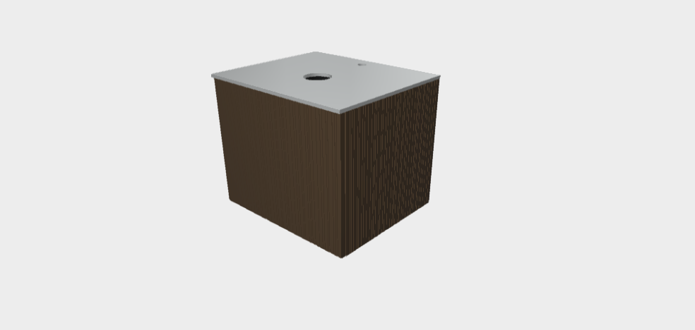 Download 3ds model StiloP Countertop Basin Base PB5560DA