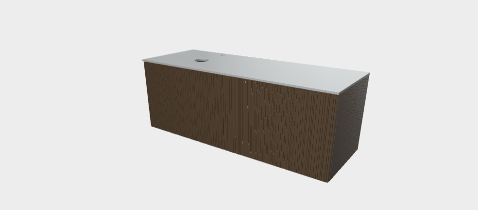 Download stp model StiloP Countertop Basin Base PB5570DA+MB5570D
