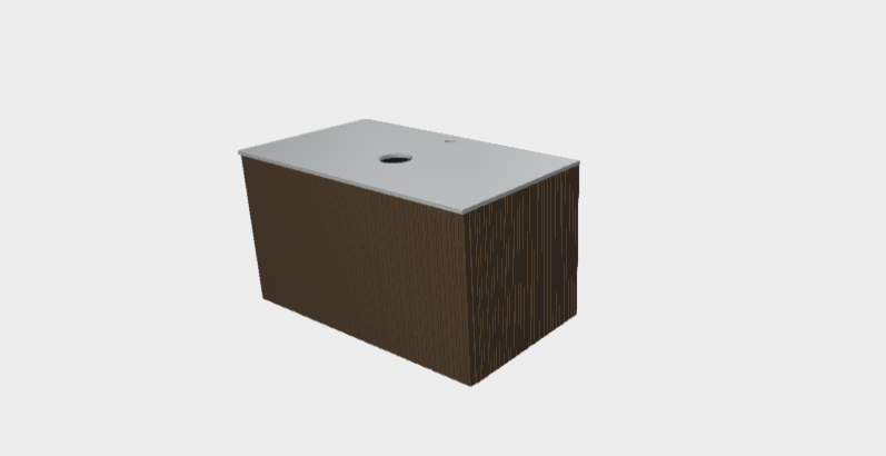 Download 3ds model StiloP Countertop Basin Base PB5590DA