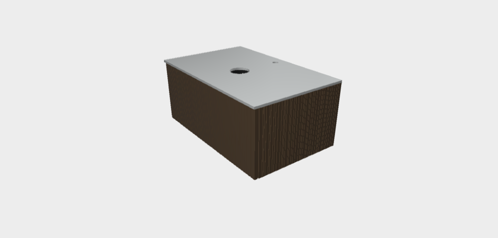 Download stp model StiloP Countertop Basin Base PB5380CA 