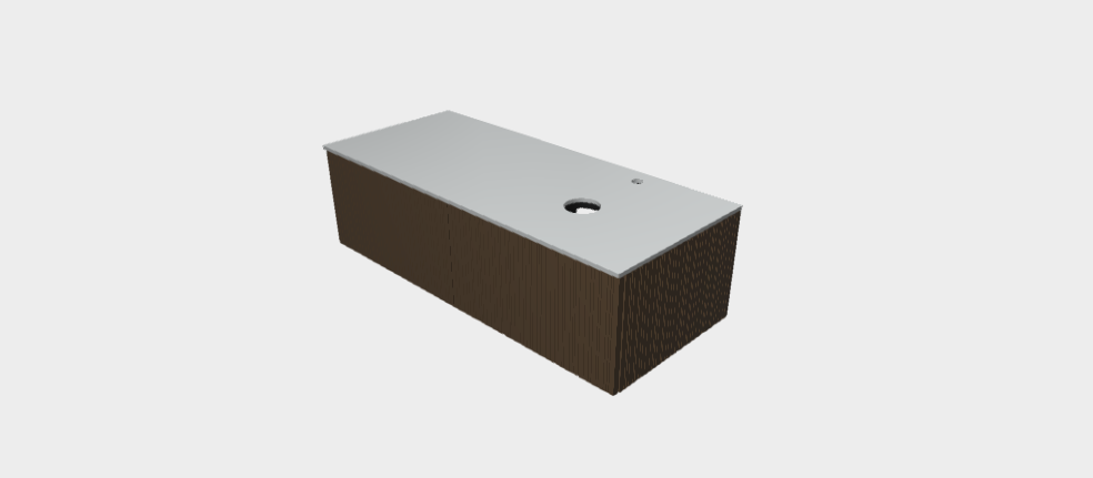Download stp model StiloP Countertop Basin Base MB5360C+PB5360CA