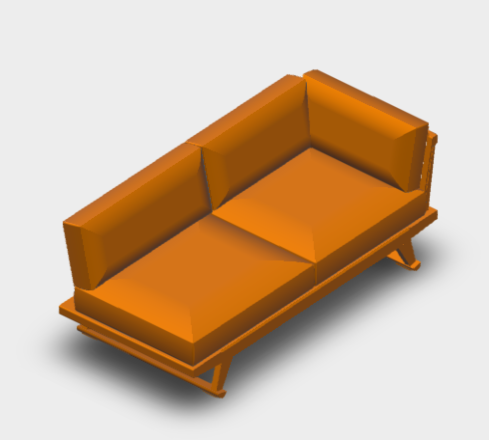 Download sketchup model GIO Sofa GO197TDN