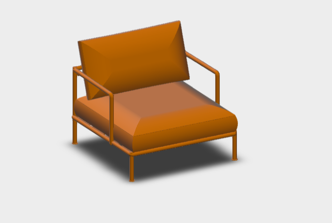 Download sketchup model Nooch Armchair Outdoor NH95