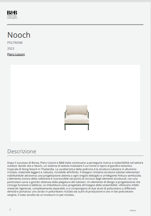 Download Technical Information Nooch Armchair Outdoor IT 