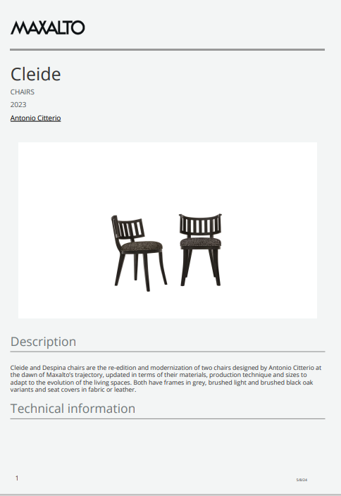 Download technical information En Cleide