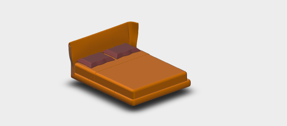 Download BIM Model rfa Aly10 Bed  LAL160F